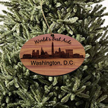 Load image into Gallery viewer, worlds Best Aide Washington DC  - Cedar Ornament