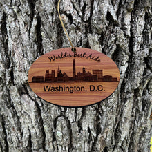 Load image into Gallery viewer, worlds Best Aide Washington DC  - Cedar Ornament