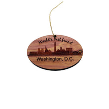 Load image into Gallery viewer, worlds Best Friend Washington DC - Cedar Ornament