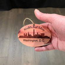 Load image into Gallery viewer, worlds Best Intern Washington DC  - Cedar Ornament