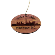 Load image into Gallery viewer, worlds Best Staffer Washington DC  - Cedar Ornament