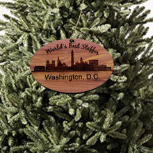 Load image into Gallery viewer, worlds Best Staffer Washington DC  - Cedar Ornament