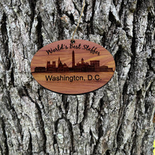 Load image into Gallery viewer, worlds Best Staffer Washington DC  - Cedar Ornament